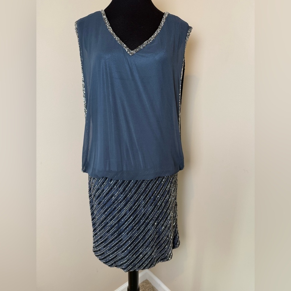 NWT JKara beaded, cocktail/formal dress
 evening dress size 6